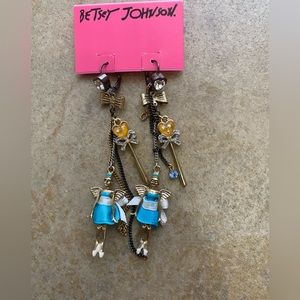 Betsey Johnson dancer long dangle earrings